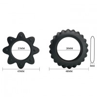 Набор ребристых эрекционных колец Ring Flowering Набор ребристых эрекционных колец Ring Flowering