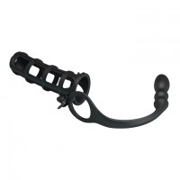 Насадка с ребристым анальным плагом Насадка с ребристым анальным плагом