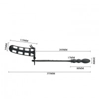 Насадка с ребристым анальным плагом Насадка с ребристым анальным плагом
