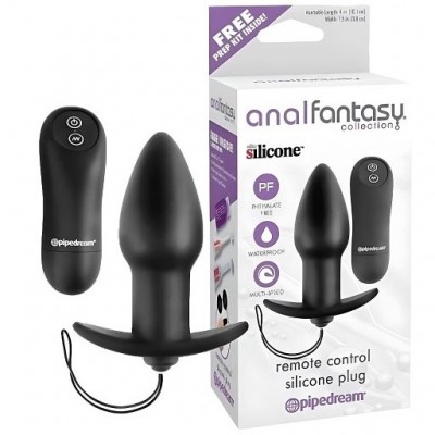 Анальная пробка с вибрацией AFC Remote Control Silicone Plug