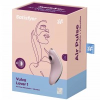 Вакуумно-волновой стимулятор клитора с вибрацией Satisfyer Vulva Lover 1 фиолетовый