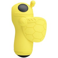 Вакуумный мини-стимулятор на палец Baile - Pretty Love - Magic Bee, перезаряжаемый, желтый