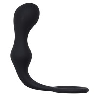 Эрекционное кольцо с анальной пробкой Double Pleasure Anal Plug Black