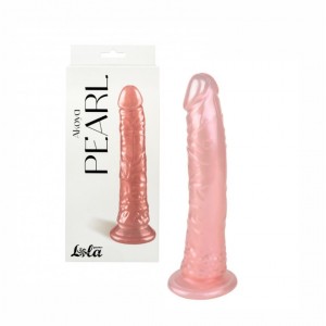 Перламутровый фаллос на присоске Akoya Pearl розовый