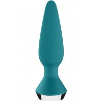 Анальный смарт-стимулятор с вибрацией Satisfyer Plug-ilicious 1 зеленый Анальный смарт-стимулятор с вибрацией Satisfyer Plug-ilicious 1 зеленый