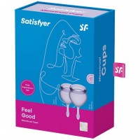Набор менструальных чаш Satisfyer Feel Good, лиловый