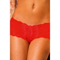 Соблазнительные трусики с кружевом red L