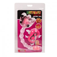 Вибро-бабочка с анальной стимуляцией на ремешках