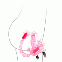 Анальный стимулятор с вибро-бабочкой Анальный стимулятор с вибро-бабочкой