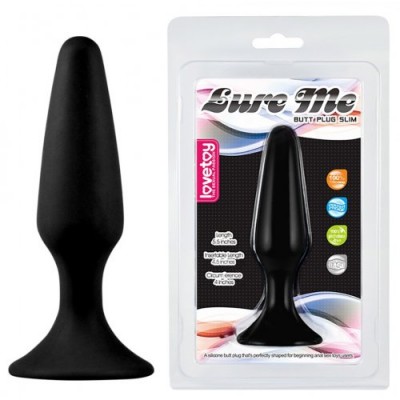 Классическая черная анальная пробка Lure Me Small