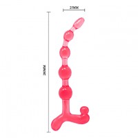 Анальная цепочка красная