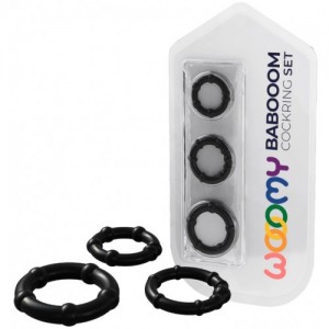 Набор эрекционных колец Babooom Ring Set Black 3 шт
