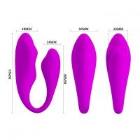 Вибратор для двоих с дистанционным управлением PrettyLove Berny Вибратор для двоих с дистанционным управлением PrettyLove Berny