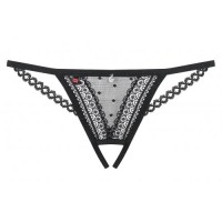 Пикантные черные трусики с доступом L/XL Пикантные черные трусики с доступом L/XL