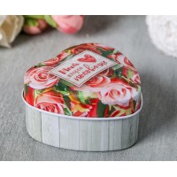 Мыльные лепестки в шкатулке-сердце "Моей второй половинке"
