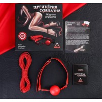 Эротическая игра Территория соблазна. Жгучая страсть + кляп, веревка Эротическая игра Территория соблазна. Жгучая страсть + кляп, веревка