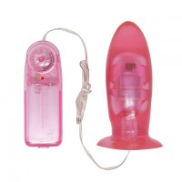 Анальная вибропробка на присоске Butt Vibro Plug