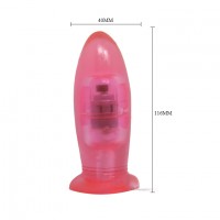 Анальная вибропробка на присоске Butt Vibro Plug