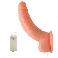 Вибратор на присоске изогнутый