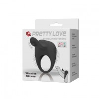 Вибро-кольцо с клиторальным стимулятором Pretty Love Stimulating Tonguo