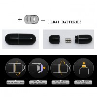 Эрекционное черное  кольцо с вибрацией