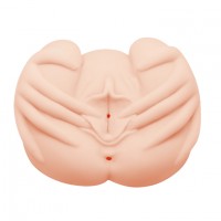 Мастурбатор-реалистик Crazy Bull с двумя отверстиями и двойным виброяйцом Мастурбатор-реалистик Crazy Bull с двумя отверстиями и двойным виброяйцом