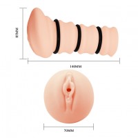Мастурбатор вагина с утягивающими кольцами Crazy Bull Rossi Flesh 3D