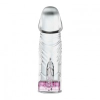 Насадка на пенис с вибрацией и анальным стимулятором 13 см Насадка на пенис с вибрацией и анальным стимулятором 13 см