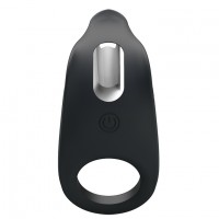 Перезаряжаемое черное эрекционное кольцо с мощной вибрацией Перезаряжаемое черное эрекционное кольцо с мощной вибрацией