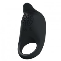Перезаряжаемое черное эрекционное кольцо с мощной вибрацией Перезаряжаемое черное эрекционное кольцо с мощной вибрацией
