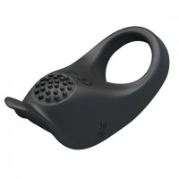 Перезаряжаемое черное эрекционное кольцо с мощной вибрацией Перезаряжаемое черное эрекционное кольцо с мощной вибрацией