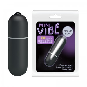 Вибропуля Mini Vibe с 10 режимами вибрации черная