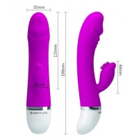 Вибратор с клиторальным стимулятором Pretty Love David Вибратор с клиторальным стимулятором Pretty Love David