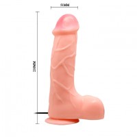 Вибратор толстяк на присоске с мошонкой Вибратор толстяк на присоске с мошонкой