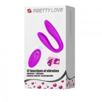 Вибромассажер для пар с дистанционным пультом Pretty Love Letitia
