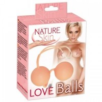 Шарики вагинальные суперкожа Love Balls телесные