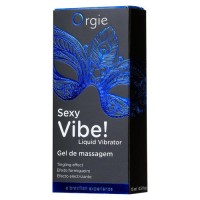 Orgie Гель для интимной зоны мужчин и женщин с эффектом вибрации Sexy Vibe Liquid Vibrator,15 мл