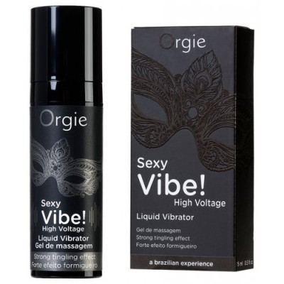 Orgie Стимулирующий гель для двоих с эффектом вибрации Sexy Vibe High Voltage,15 мл Orgie Стимулирующий гель для двоих с эффектом вибрации Sexy Vibe High Voltage,15 мл