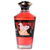 Разогревающее массажное масло Shunga Sparkling Strawberry Wine c ароматом клубники и шампанского 100 мл Разогревающее массажное масло Shunga Sparkling Strawberry Wine c ароматом клубники и шампанского 100 мл