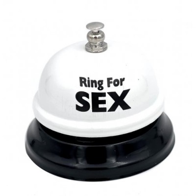 Звонок настольный "Ring for a sex" белый