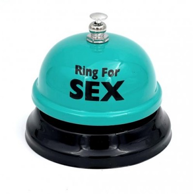 Звонок настольный "Ring for a sex" мятный Звонок настольный "Ring for a sex" мятный