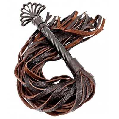 Плеть эксклюзивная с витой ручкой цвет шоколад в стиле готики Плеть эксклюзивная с витой ручкой цвет шоколад в стиле готики