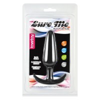 Черная силиконовая анальная пробка Lure Me Large