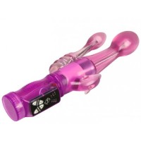 Вибратор с ротацией и гнущимся анальным отростком