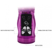 Вибратор с ротацией и гнущимся анальным отростком