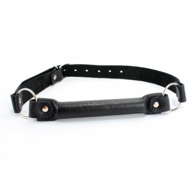 Кляп-трензель из чёрной кожи Кляп-трензель из чёрной кожи