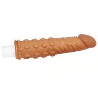 Удлиняющая насадка на пенис X-Tender Penis Sleeve мулат + 5 см