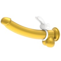 Белое виброкольцо Power Clit Cockring Rabbit