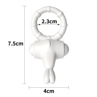 Белое виброкольцо POWER THRILL CLIT COCKRING Белое виброкольцо POWER THRILL CLIT COCKRING