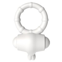 Белое виброкольцо POWER THRILL CLIT COCKRING Белое виброкольцо POWER THRILL CLIT COCKRING